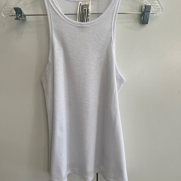 Free People White Ribbed Tank- XS - Picture 6 of 7